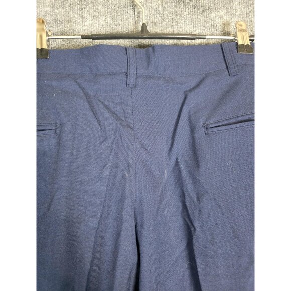 Vintage USAF Dress Pants Mens 36L AF Blue 1608 Poly Wool Tropical Uniform 90s - Picture 10 of 13